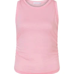 Damen Cropped Ruffled Top
