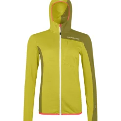 Damen Fleece Light Grid Hoodie Jacke