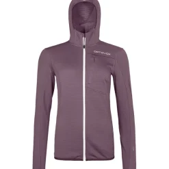 Damen Fleece Light Grid Hoodie Jacke