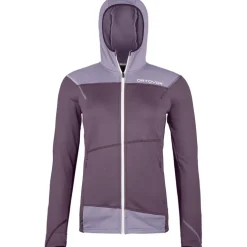 Damen Fleece Light Hoodie Jacke