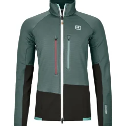 Damen Fleece Rib Jacke