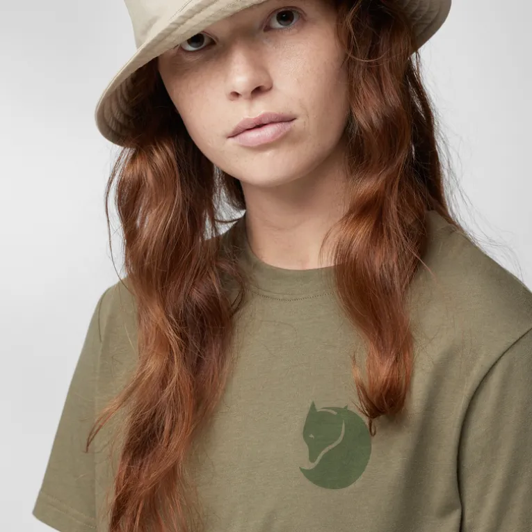 Damen Fox Boxy Logo T-Shirt