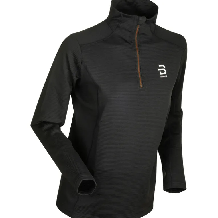 Damen Half Zip Grid Longsleeve