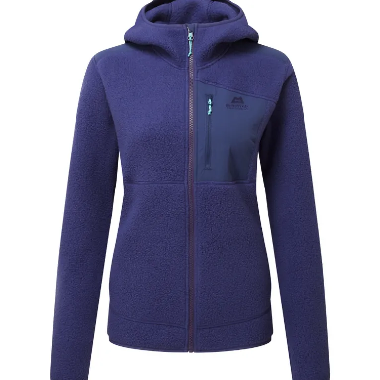Damen Highpile Hoodie Jacke