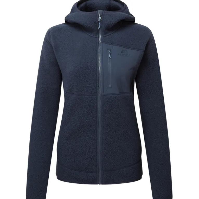 Damen Highpile Hoodie Jacke