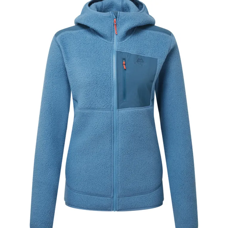 Damen Highpile Hoodie Jacke