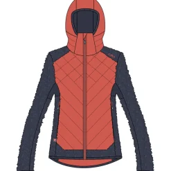 Damen Hybrid Hoodie Jacke