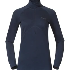Damen Inner:Pure Merino Half Zip Longsleeve