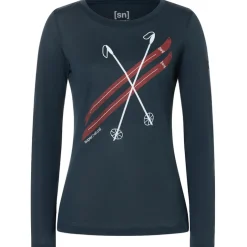 Damen Kryssede Ski Longsleeve
