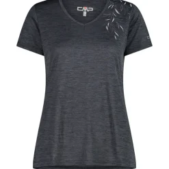 Damen Melange Print T-Shirt