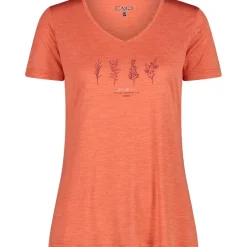 Damen Melange Print T-Shirt