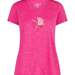 Damen Melange Print T-Shirt