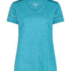 Damen Melange Print T-Shirt