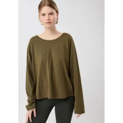 Damen Open Back Longsleeve