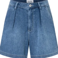 Damen Performance Denim Lite Pleated Shorts