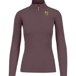 Damen Pizzocco Half Zip Longsleeve