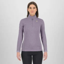 Damen Pizzocco Half Zip Longsleeve