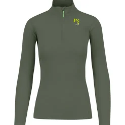 Damen Pizzocco Half Zip Longsleeve