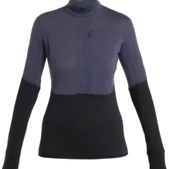 Damen Realfleece Descender Half Zip Longsleeve