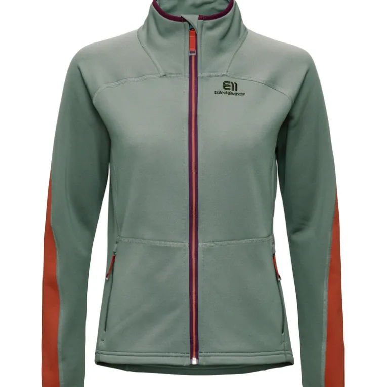 Damen Skiers Fleece Zip Jacke