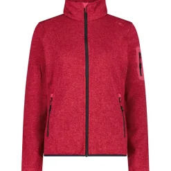 Damen Strick Fleece Jacke