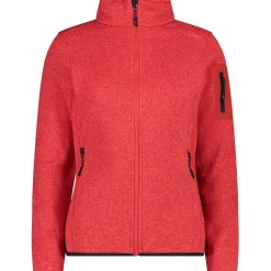 Damen Strick Fleece Jacke