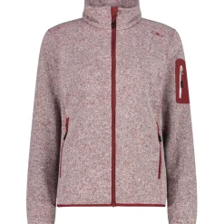 Damen Strick Fleece Jacke