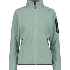 Damen Strick Fleece Jacke