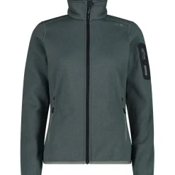 Damen Strick Fleece Jacke