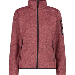 Damen Strick Fleece Jacke