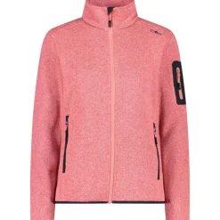 Damen Strick Fleece Jacke