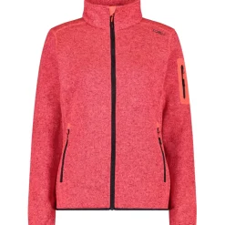 Damen Strick Fleece Jacke
