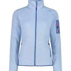 Damen Strick Fleece Jacke