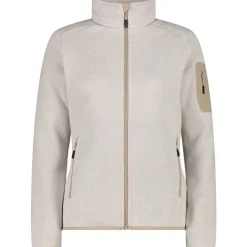 Damen Strick Fleece Jacke