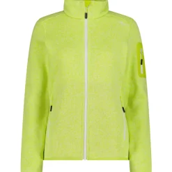 Damen Strick Fleece Jacke
