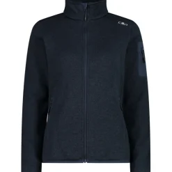 Damen Strick Fleece Jacke