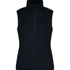 Damen Strick Fleece Weste