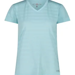 Damen Striped Mesh T-Shirt