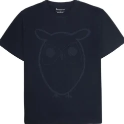 Herren Big Owl Front Print T-Shirt