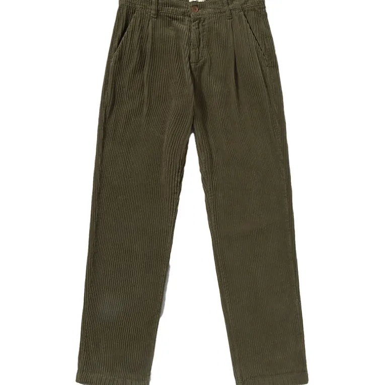 Herren Corduroy Pleated Chino Hose