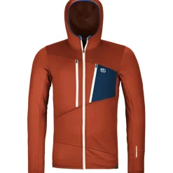 Herren Fleece Grid Hoodie Jacke