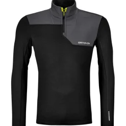 Herren Fleece Light Zip Neck Longsleeve