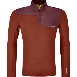 Herren Fleece Light Zip Neck Longsleeve