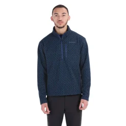 Herren Heavyweight Drop Line Printed 1/2 Zip Pullover