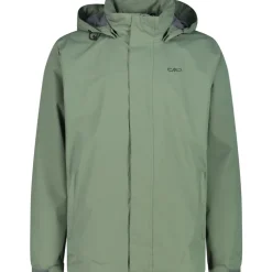 Herren Hoodie Button Rain Jacke