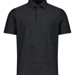 Herren Melange Polo T-Shirt